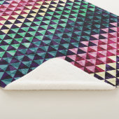 ヴィンテージ三角形の継ぎ目なしパターン シェルパブランケット (3/4)