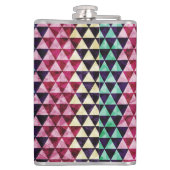 ヴィンテージ三角形の継ぎ目なしパターン フラスク (裏面)