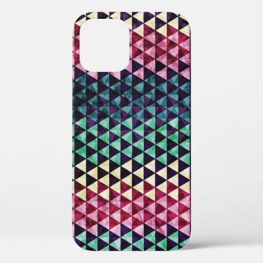 ヴィンテージ三角形の継ぎ目なしパターン Case-Mate iPhoneケース (裏面)