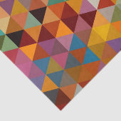 ヴィンテージ三角形パターン背景 薄葉紙 (詳細)