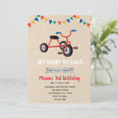 ヴィンテージ三輪自転車の招待 サンキューカード (スタンド正面)