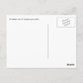 ヴィンテージ三輪車の紳士の口ひげおもしろい ポストカード (裏面)