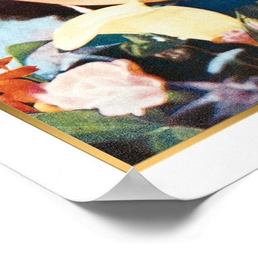 ヴィンテージ上海カバーガール中国の美しい ポスター (角)