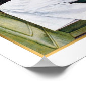 ヴィンテージ上海誌レトロ女性運転手 ポスター (角)