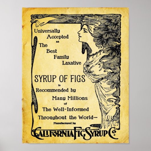 ヴィンテージ下剤 ポスター (正面)