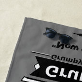 ヴィンテージ不機嫌なオールドマンおもしろい誕生日 ビーチタオル (インサイチュ)