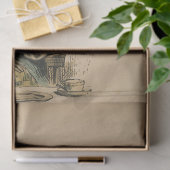 ヴィンテージ不機嫌の帽子屋アリスinワンダーランドデコップページ 薄葉紙 (ギフト)