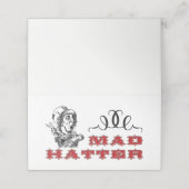 ヴィンテージ不機嫌ハッターイラストレーション プレイスカード (外部開封)