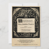 ヴィンテージ不気味なカスタマイズ可能な葬儀スタイル 招待状 (正面)