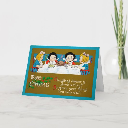 ヴィンテージ不気味なキッズクリスマスカード シーズンカード (正面)