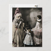 ヴィンテージ不気味なクリスマスポストカード ポストカード (正面/裏面)