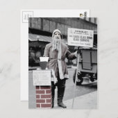 ヴィンテージ不気味なサンタクリスマスポストカード ポストカード (正面/裏面)