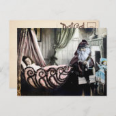 ヴィンテージ不気味なサンタフォトポストカード ポストカード (正面/裏面)