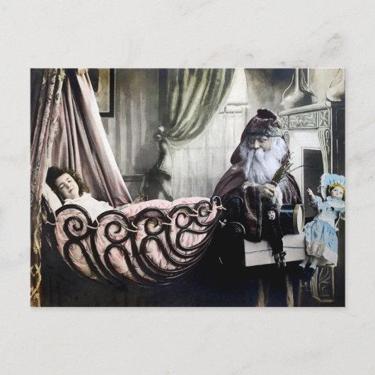 ヴィンテージ不気味なサンタフォトポストカード ポストカード (正面)