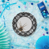 ヴィンテージ不気味なスパイダーレースゴシックハロウィーン ペーパープレート (パーティー)