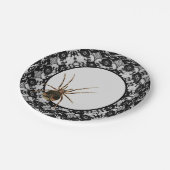 ヴィンテージ不気味なスパイダーレースゴシックハロウィーン ペーパープレート (アングル)