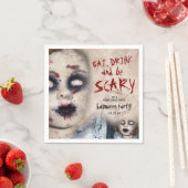 ヴィンテージ不気味なゾンビドールハローウィンパーティ スタンダードカクテルナプキン (インサイチュ)