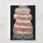 ヴィンテージ不気味なピエロカスタマイズ可能パーティの招待状 招待状 (裏面)