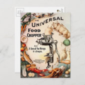 ヴィンテージ不気味なフードチョッパー及び葉書 ポストカード (正面/裏面)