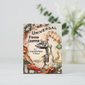 ヴィンテージ不気味なフードチョッパー及び葉書 ポストカード (スタンド正面)