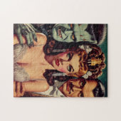 ヴィンテージ不気味なホラーアート ジグソーパズル (横)