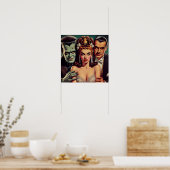 ヴィンテージ不気味なホラーアート ポスター (キッチン)