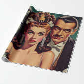 ヴィンテージ不気味なホラーアート ラッピングペーパー (アンロールド)