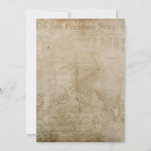 ヴィンテージ不気味な人形ハロウィンコスチュームパーティー 招待状 (裏面)