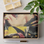 ヴィンテージ不気味な少女 薄葉紙 (ギフト)