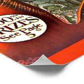 ヴィンテージ不気味な未来のSF ポスター (角)