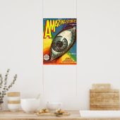 ヴィンテージ不気味な未来のSF ポスター (キッチン)