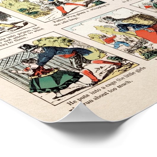 ヴィンテージ不気味な父のブログのポスター ポスター (角)