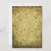 ヴィンテージ不気味のハロウィーン衣装パーティー 招待状 (裏面)