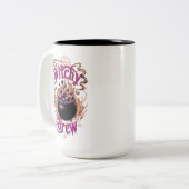 ヴィンテージ不気味カルドロンハロウィンウィッチブリュー ツートーンマグカップ (正面左)