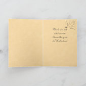 ヴィンテージ不気味キッズハロウィンカード カード (内部)