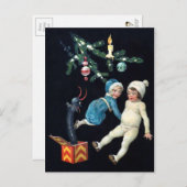 ヴィンテージ不気味クランプス玩具 ポストカード (正面/裏面)