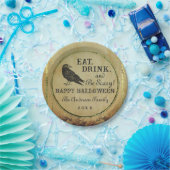 ヴィンテージ不気味ゴシックハッピーハローウィン ペーパープレート (パーティー)