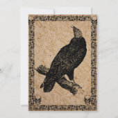 ヴィンテージ不気味ゴシック，ハローウィンパーティ招待 招待状 (裏面)