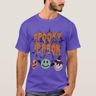 ヴィンテージ不気味シーズン秋ハロウィンサンクスギビング Tシャツ
