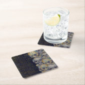 ヴィンテージ不気味スカルハロウィーン不気味 スクエアペーパーコースター (インサイチュ)