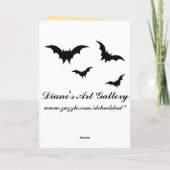 ヴィンテージ不気味ハロウィンカード カード (裏面)