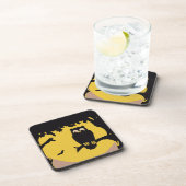 ヴィンテージ不気味ハロウィン、月のある木の中のフクロウ コースター (右側)