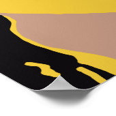 ヴィンテージ不気味ハロウィン、月のある木の中のフクロウ ポスター (角)