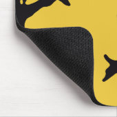 ヴィンテージ不気味ハロウィン、月のある木の中のフクロウ マウスパッド (コーナー)