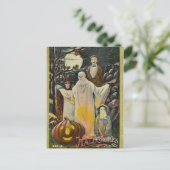 ヴィンテージ不気味ハロウィーンコスチューム ポストカード (スタンド正面)