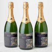 ヴィンテージ不気味ハロウィーンスカルジュース スパークリングワインラベル (ボトル)