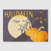 ヴィンテージ不気味ハロウィーンムーンとパンプキン (正面)