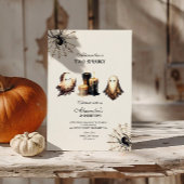 ヴィンテージ不気味ハロウィーン2回目の誕生日 招待状