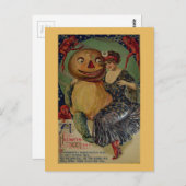 ヴィンテージ不気味ハロウィーン ポストカード (正面/裏面)