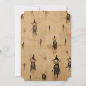 ヴィンテージ不気味ハローウィンパーティ 招待状 (裏面)